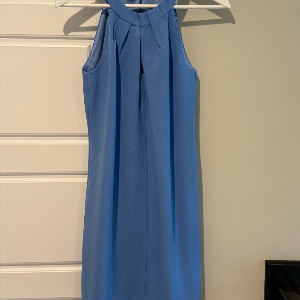 Vince Camuto Blue Keyhole Dress